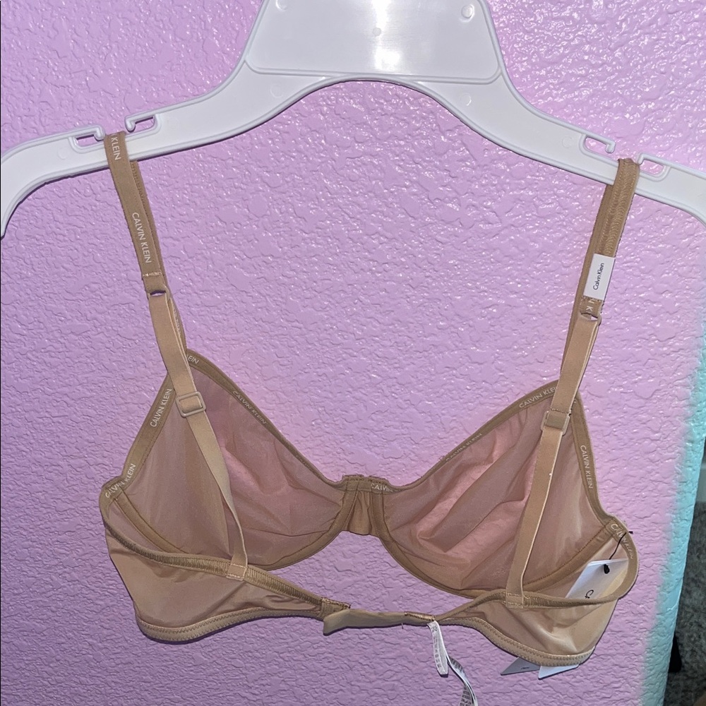 Calvin Klein Beige Sheer Bra - Picture 5 of 5